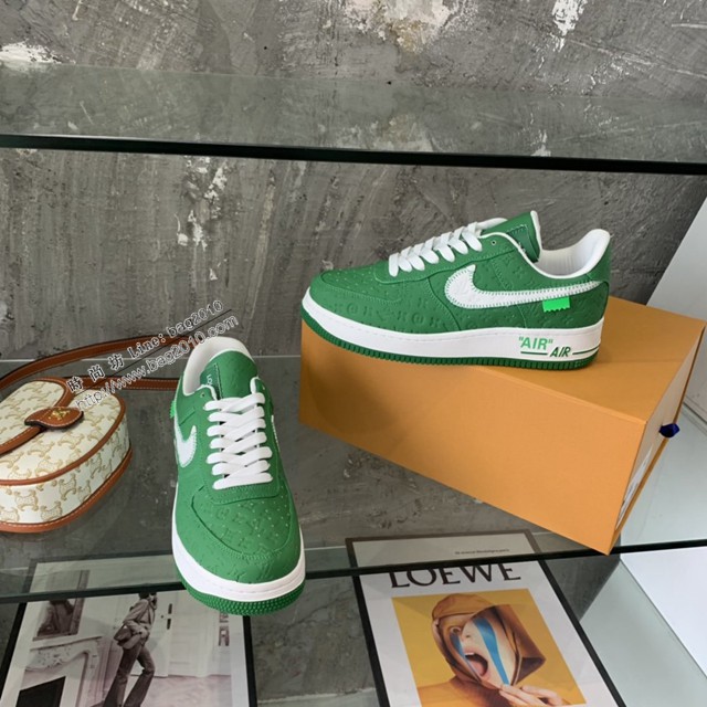 LV路易威登男士休閒運動鞋 Nike X Lv世紀大聯名22親友限定款運動板鞋 dx3144